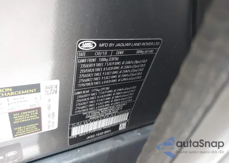 2019 Land Rover Range Rover Sport Hse Dynamic z USA, uszkodzony, nr VIN SALWV2SVXKA416580